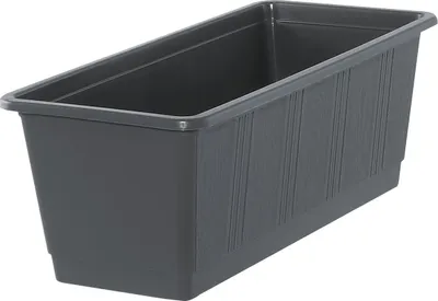 Image de Geli Balconnière STANDARD anthracite avec structure en bois 40 cm - plastique