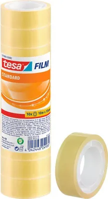 Produktbild von tesa FILM Klebefilm transparent 15,0 mm x 10,0 m - 10 Rollen tesafilm