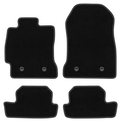 Produktbild von Velours-Fußmatten für Toyota GT86 2011- (Coupé) – 4-tlg, Schwarz, passgenau – Wielganizator BASIC