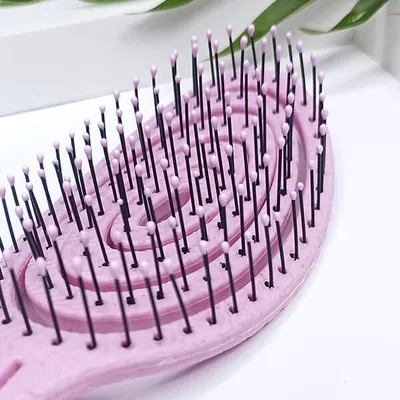 Zdjęcie produktu dla Szczotka BIO spiralna do włosów biodegradowalna YEYE Różowy