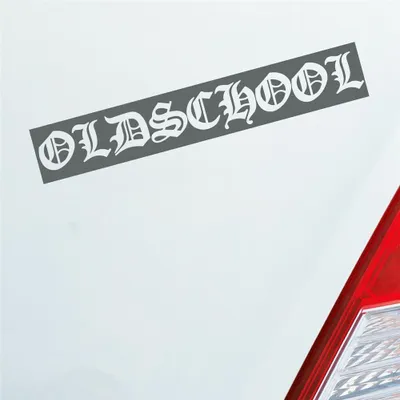 Produktbild von Auto Aufkleber Oldschool Graffiti Tuning 19x3 cm Grau Sticker Heckscheibenaufkleber