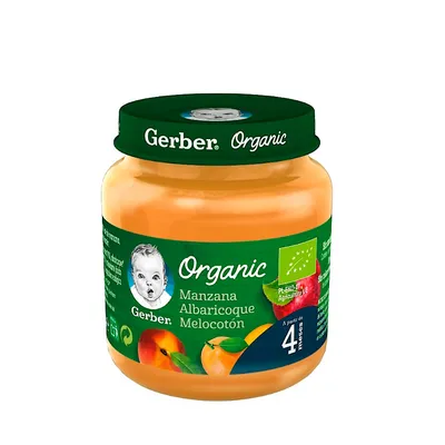Obrázek produktu pro Gerber Organické jablko meruňka broskev 125g