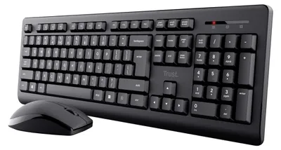 Image de TRUST Trust Primo clavier Souris incluse Bureau RF Sans fil QWERTZ Allemand Noir