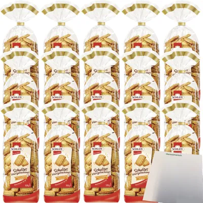 Produktbild von Schulte Hausgebackenes Spritzgebäck 15er Pack (15x300g Packung) + usy Block