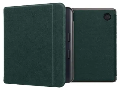 Produktbild von kwmobile Hülle kompatibel mit Kobo Kobo Libra Colour / Tolino Vision Color - Filz Stoff eReader Schutzhülle Cover Case - Petrol