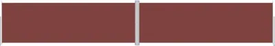 Image de vidaXL Marquise latérale extensible brun 200x1200 cm