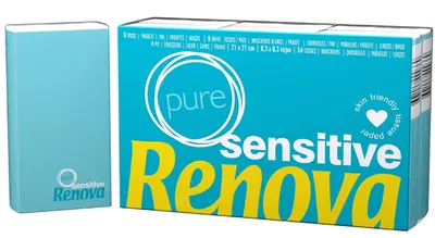 Zdjęcie produktu dla Renova, Sensitive, chusteczki nawilżane, opakowanie 6 sztuk
