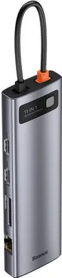 A product shot of a multi-port USB hub.
