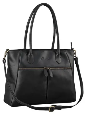 Produktbild von Benthill Damen Handtasche Leder - Hochwertige Ledertasche - Große Klassische Damentasche / Shopper - Elegante Umhängetasche - Schultertasche