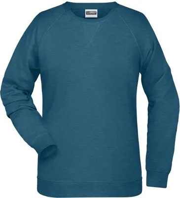 Produktbild von Klassisches Sweatshirt mit Raglanärmeln petrol-melange, Gr. M
