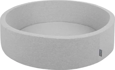 Zdjęcie produktu dla 120-ok30d-009b KiddyMoon suchy basen okrągły 120x30 jasnoszary 120x30/bezkulek zabawka basen piankowy