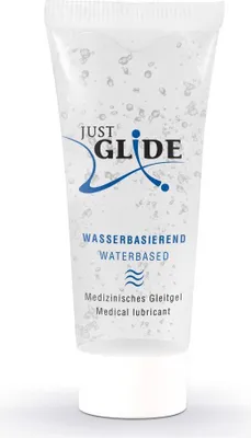 A clear product shot of a tube of lubricant on a white background.