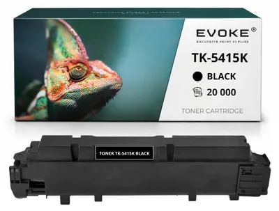 Obrázok produktu pre Evoke tonériová kazeta kompatibilná s tlačiarňou Kyocera TK5415 K 1T02Z70NL0, čierna, výtlačnosť 20 000 strán, kompatibilná s modelom TASKalfa MA4500ci