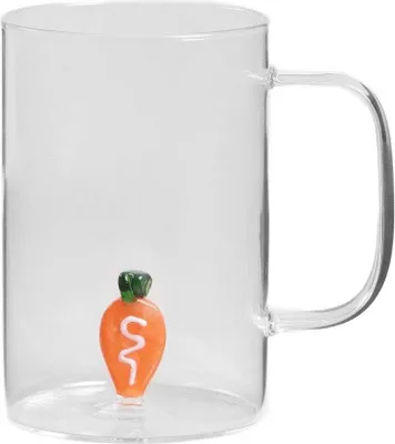 Produktbild von HOMLA ORTAGGIO Glas mit Karottenohr 0,48 l