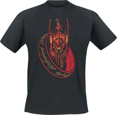 Produktbild von Der Herr der Ringe T-Shirt Herren Sauron Ring schwarz L