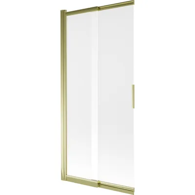 Zdjęcie produktu dla Mexen Fox parawan nawannowy 2-skrzydłowy przesuwny 85 x 150 cm, szron, złoty - 891-085-002-50-30