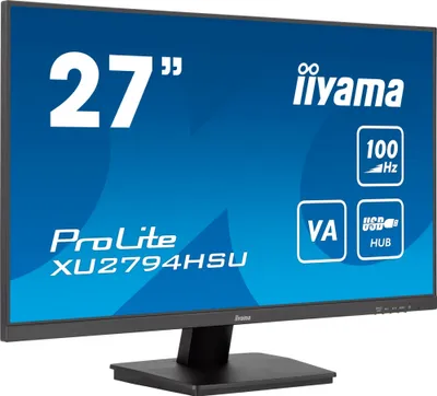 Zdjęcie produktu dla iiyama ProLite XU2794HSU-B6, 68,6 cm (27"), 1920 x 1080 px, Full HD, 1 ms, Czarny