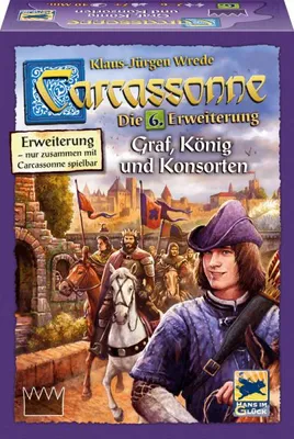Produktbild von Asmodee Carcassonne, Brettspiel, Familie, 7 Jahr(e), Familienspiel