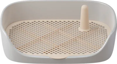 Produktbild von Hundetoilette für kleine und mittelgroße Hunde, Hundetoilette gegen Kot und Spritzer, leicht zu reinigen
