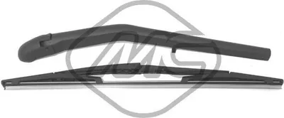 Produktbild von Metalcaucho Heckscheibenwischer + Arm Stück Hinten für FIAT PUNTO (188) 360mm