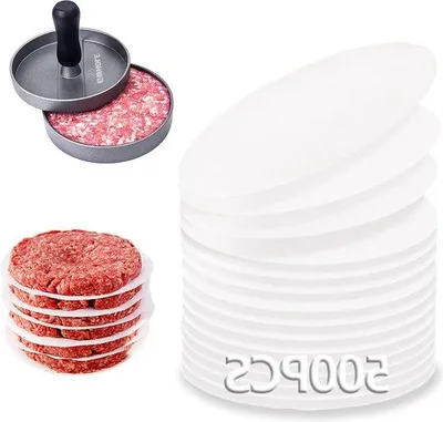Produktbild von Famanu Burgerpapier rund, Pergamentpapier - 500 Stück, Durchmesser 13 cm