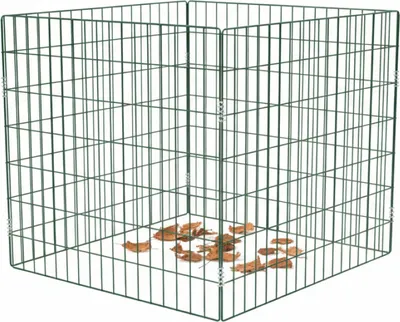 Produktbild von Gartenkomposter werkzeugloser Aufbau 90 × 90 cm Stahldraht pulverbeschicht 10 × 4 cm Maschenweite