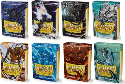 Produktbild von Dragon Shield Japanische Ärmel - Klassisch Schwarz (60 Ärmel)
