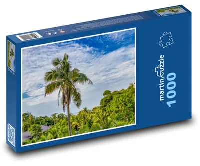Produktbild von Puzzle 1000 Tropische Palmenlandschaft - martinpuzzle