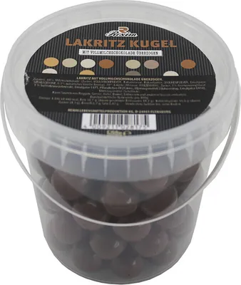 Produktbild von Rexim Lakritz Kugel mit Milchschokolade 500g