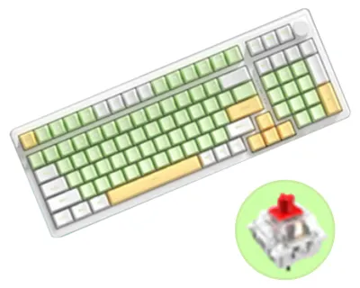 Produktbild von AJAZZ AK992 Gasket Tri-Mode Wireless-Tastatur, mechanische Tastatur mit Hintergrundbeleuchtung, Gaming-Tastatur mit allen Schaltern, individuell anpassbarer Hot-Swap-faehiger BT-Modus, kabelgebundener Modus, 2,4-GHz-Wireless-Modus