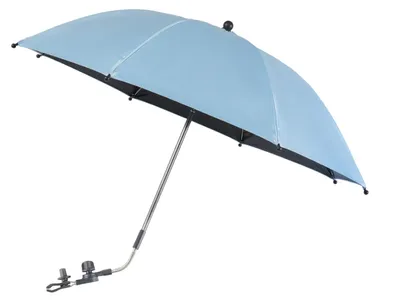 Immagine prodotto di Parasole per passeggini, 76,2 cm, morsetto universale regolabile, protezione UV 50+, colore blu, ideale per passeggiate
