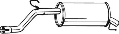 Produktbild von BOSAL 185-233 Endschalldämpfer für OPEL Corsa D Schrägheck (S07) Auspuff