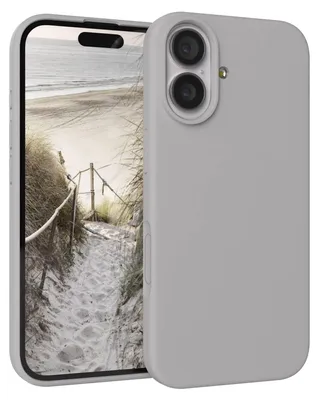 Produktbild von EAZY CASE Silikonhülle für Apple iPhone 17, Silikon Backcover Schutz in Grau