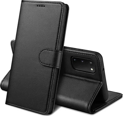 Zdjęcie produktu dla Etui na telefon Samsung Galaxy A03S - czarna klapka portfela z magnetycznym schowkiem na karty Etui na telefon Phonillico®