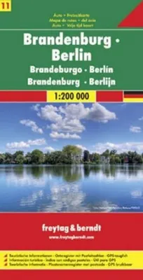 Image de Brandebourg - Berlin, carte routière 1:200.000