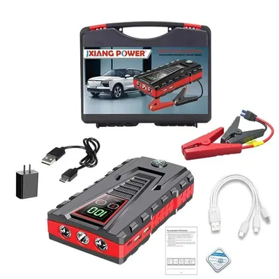 Produktbild von Auto-Starthilfe 12V, 6000mAh, tragbarer Kfz-Batterie-Booster, USB-Ladegerät – Standard