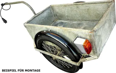 Produktbild von Kotflügel Schutzblech für DDR Handwagen - Fahrrad- und Mopedanhänger, Simson