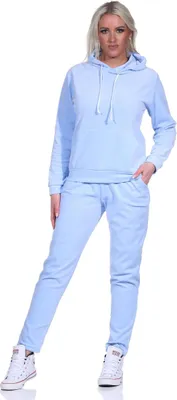 Obrázek produktu pro Dámská mikina Nicki Jogging Suit Leisure Suit Hoodie; Light Blue 2XL/44