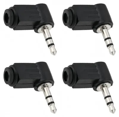 Obrázok produktu pre 4 kusy 3,5 mm adaptéra, samica na samicu, pre audio
