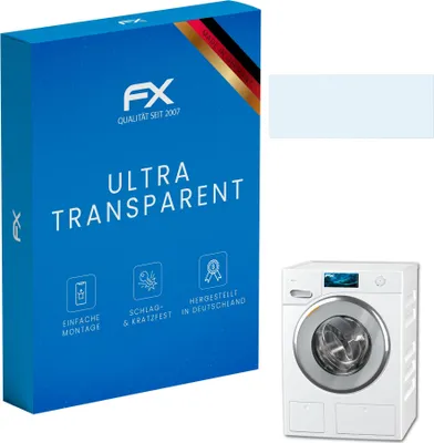 Produktbild von atFoliX FX-Clear 2x Schutzfolie kompatibel mit Miele WWV980 WPS Passion Displayschutzfolie