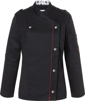 Produktbild von KARLOWSKY Damen Kochjacke ROCK-CHEF® Druckknöpfe Schwarz 46