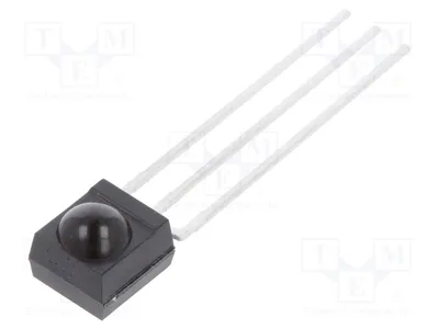 Productafbeelding van 1x Geïntegreerde infraroodontvanger, 38 kHz, 45°, 2÷3,6V, TSOP94538, IR-ontvanger module