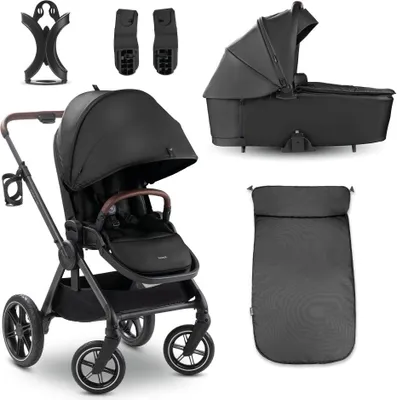 Image de Ensemble poussette Hauck Comfort N Care, couleur : noir