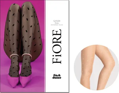 Produktbild von Strumpfhose mit Erbsenmuster 15den Fiore 2 Nude
