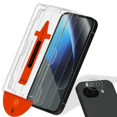Produktbild von 2-Pack Google Pixel 10a Displayschutzfolie & 1-Pack Kameraschutz - Gehärtetes Glas | [Automatische Installation] - Blasenfrei