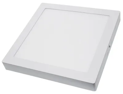 Immagine prodotto di Plafoniera LED Soffitto 24Watt Slim Quadra Alimentatore Incluso - Temperatura colore Lampada 4500K Bianco Naturale