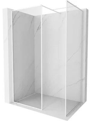 Obrázek produktu pro Mexen Kioto-F sprchová stěna Walk-in s rámem 120 x 105 cm, transparentní 8 mm, bílá - 800-120-202-04-20-105