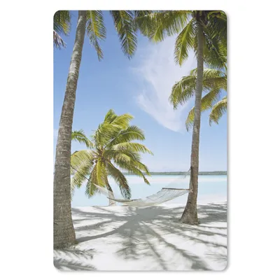 Produktbild von MuchoWow® Mauspad Mousepad Palme - Hängematte - Sand 18x27 cm - Mousepads - Maus Mat - Pad - Mausunterlage