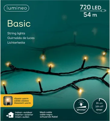 Produktbild von 54m LED-Weihnachtsbaumbeleuchtung - Gold - 720 Lichter - Dimmbar