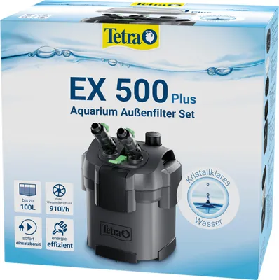 Produktbild von Tetra Aquarium Außenfilter EX 500 Plus - leistungsstarker Filter für Aquarien bi